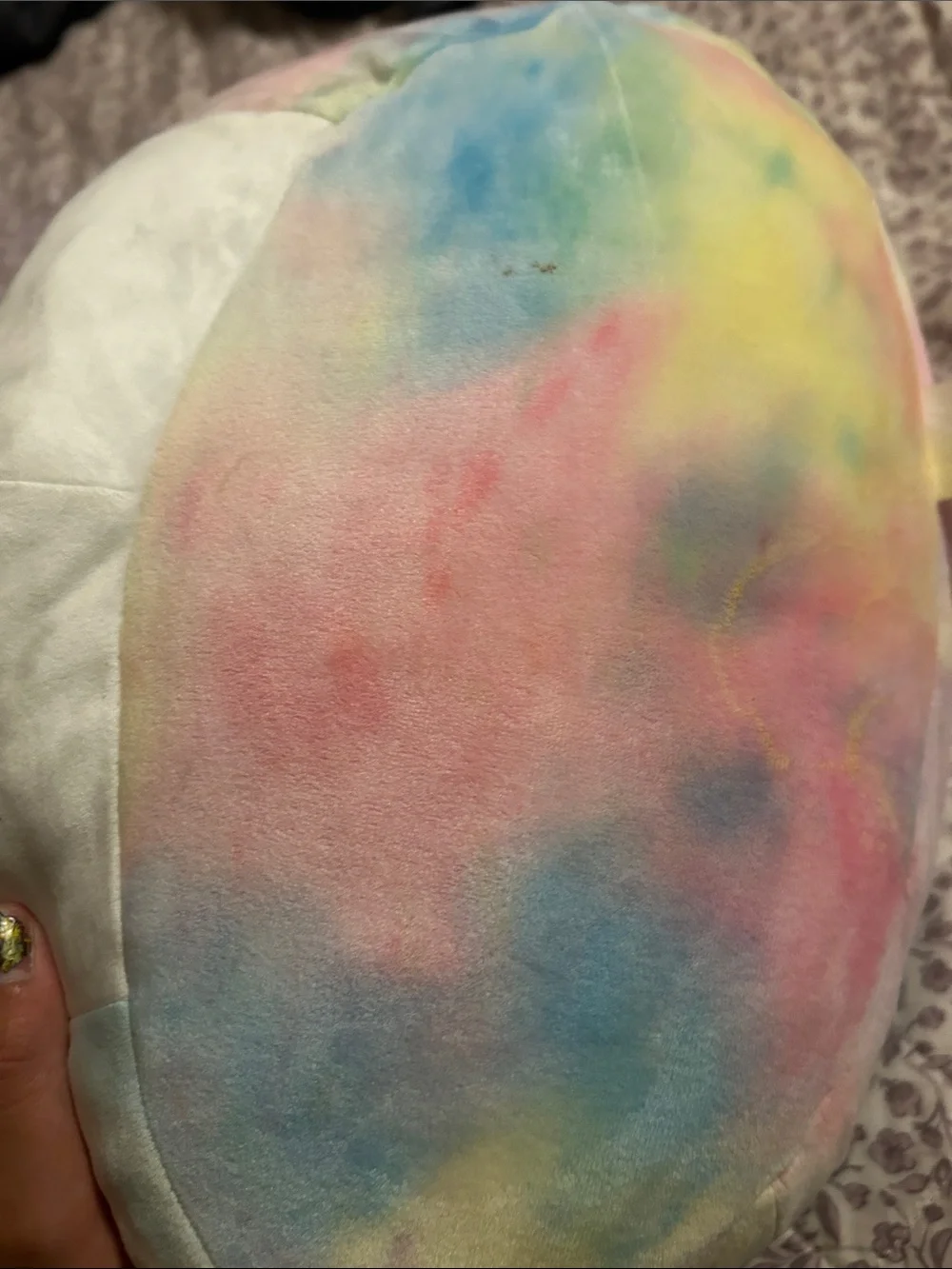 Squishmallows Pastel Tie-Dye Koala Pillow - Pink, Blue, Yellow